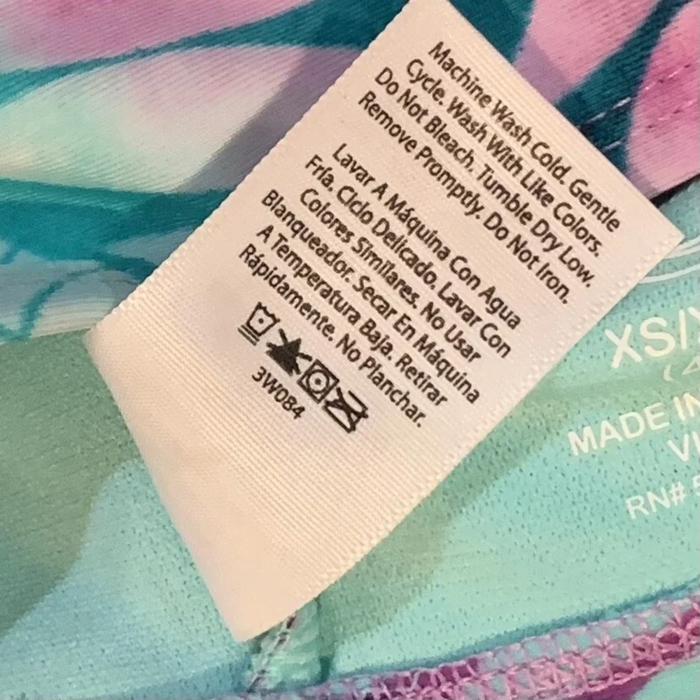 Wonder Nation Girls Palm Wash Mix and Match Swim Bikini Top XS 4-5 New with Tags
